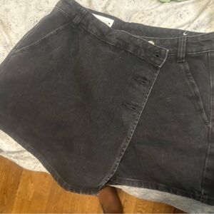 Denim skort and vest